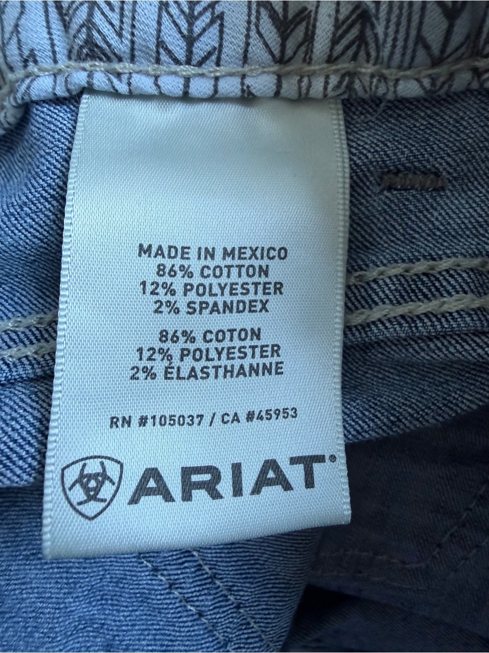 Ariat R.E.A.L Denim Mid Rise Bootcut Jeans Womens 30 Blue Stretch Fit Western - Picture 6 of 6